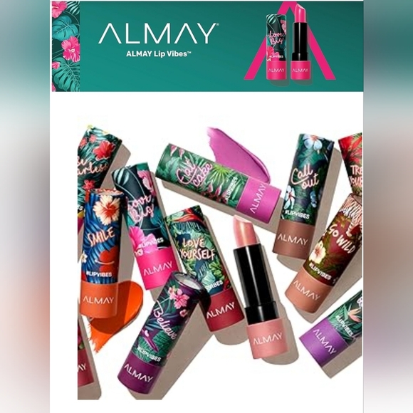 Almay Lip Vibes Matte Lipstick in Treat Yourself Red #170 - Picture 6 of 7